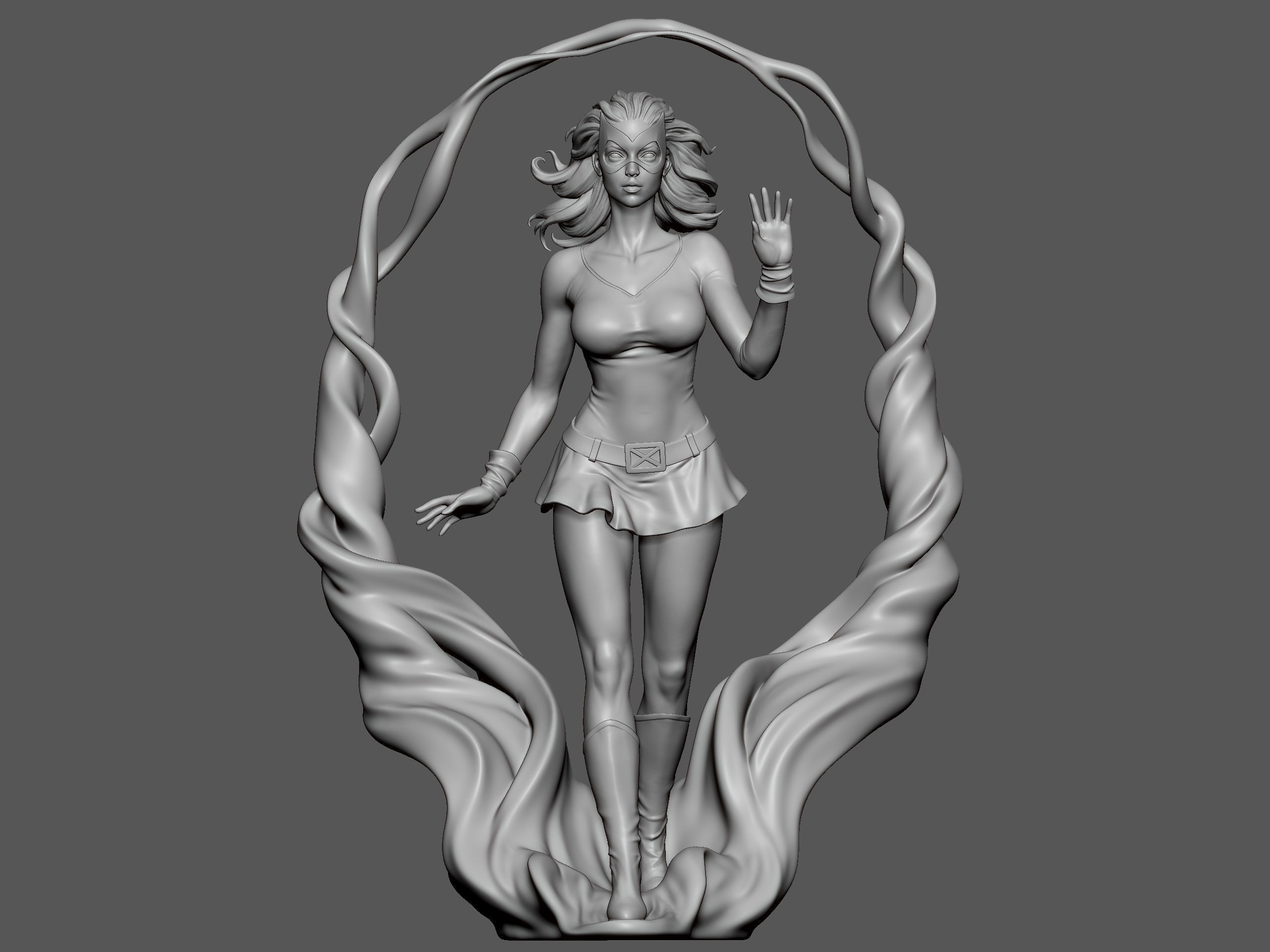 Jean Grey 3D print model_1