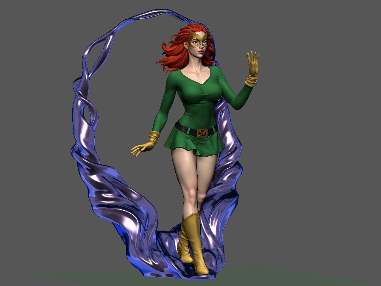 Jean Grey 3D print model_12