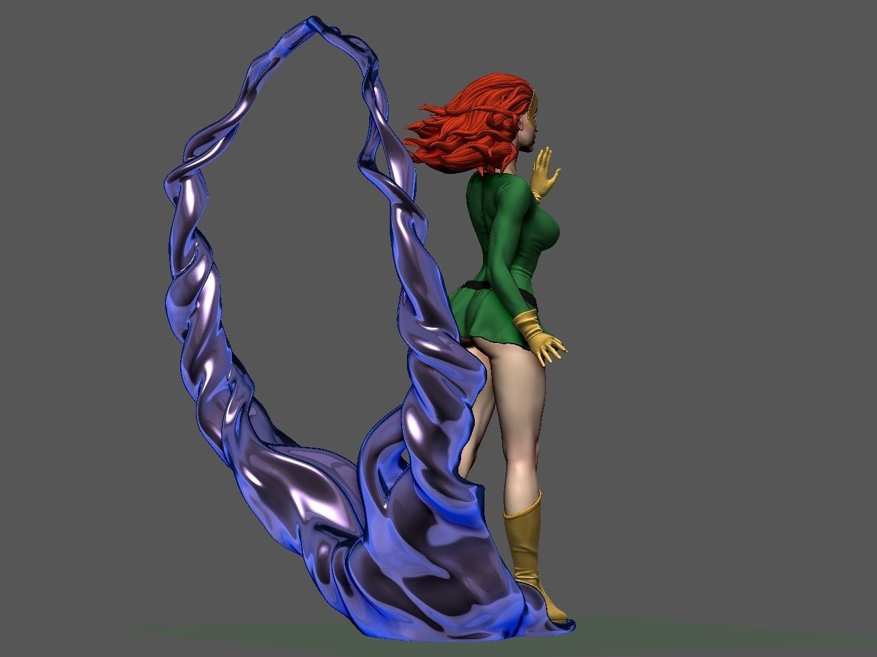 Jean Grey 3D print model_16