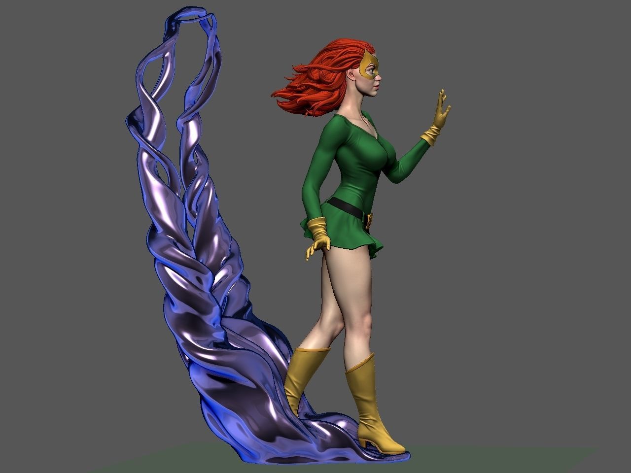 Jean Grey 3D print model_14
