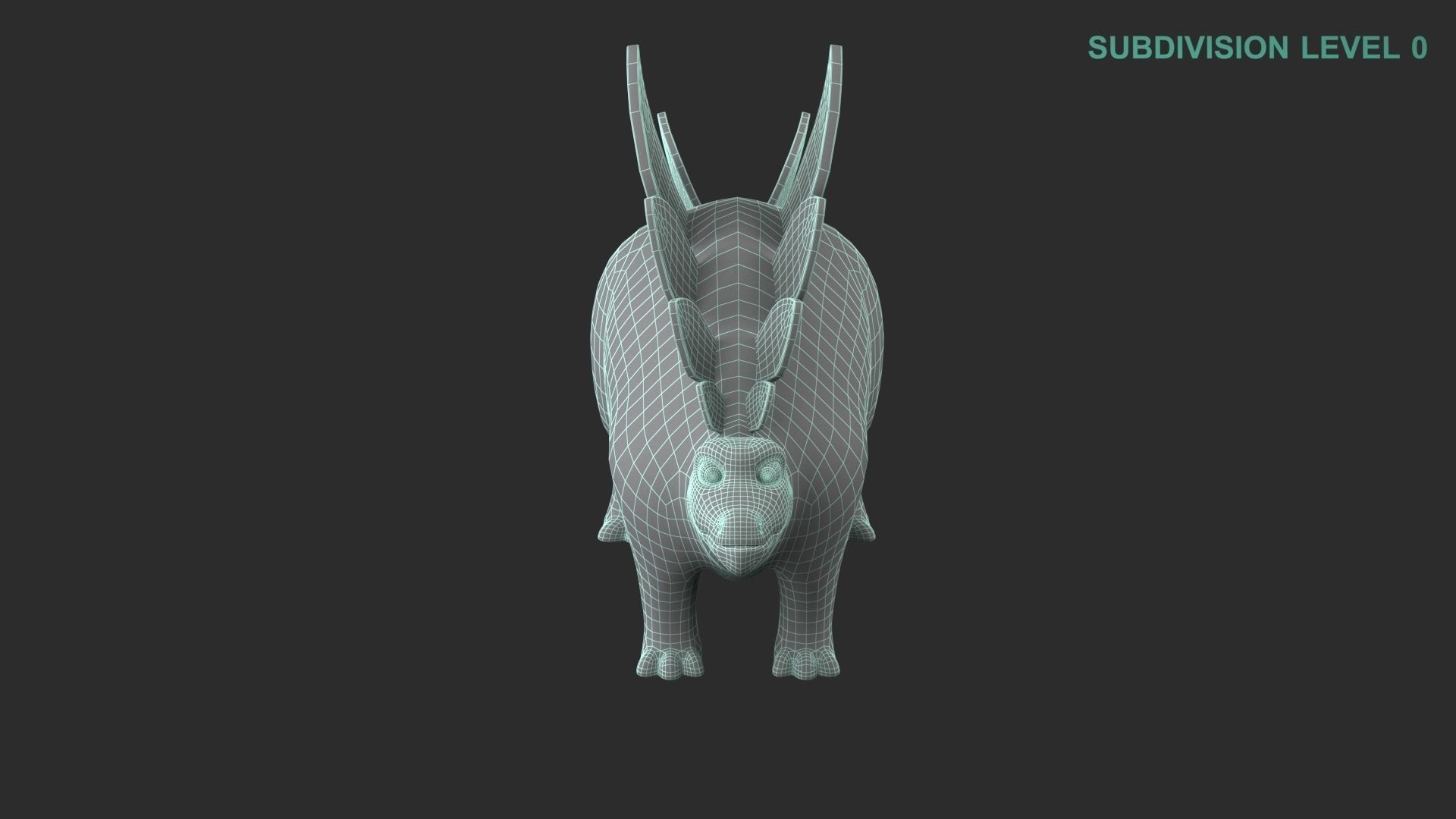 Cartoon Dinosaur Stegosaurus 3D model_24