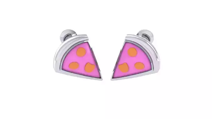 Kids Earrings 3dm STL OBJ FBX Renders Details