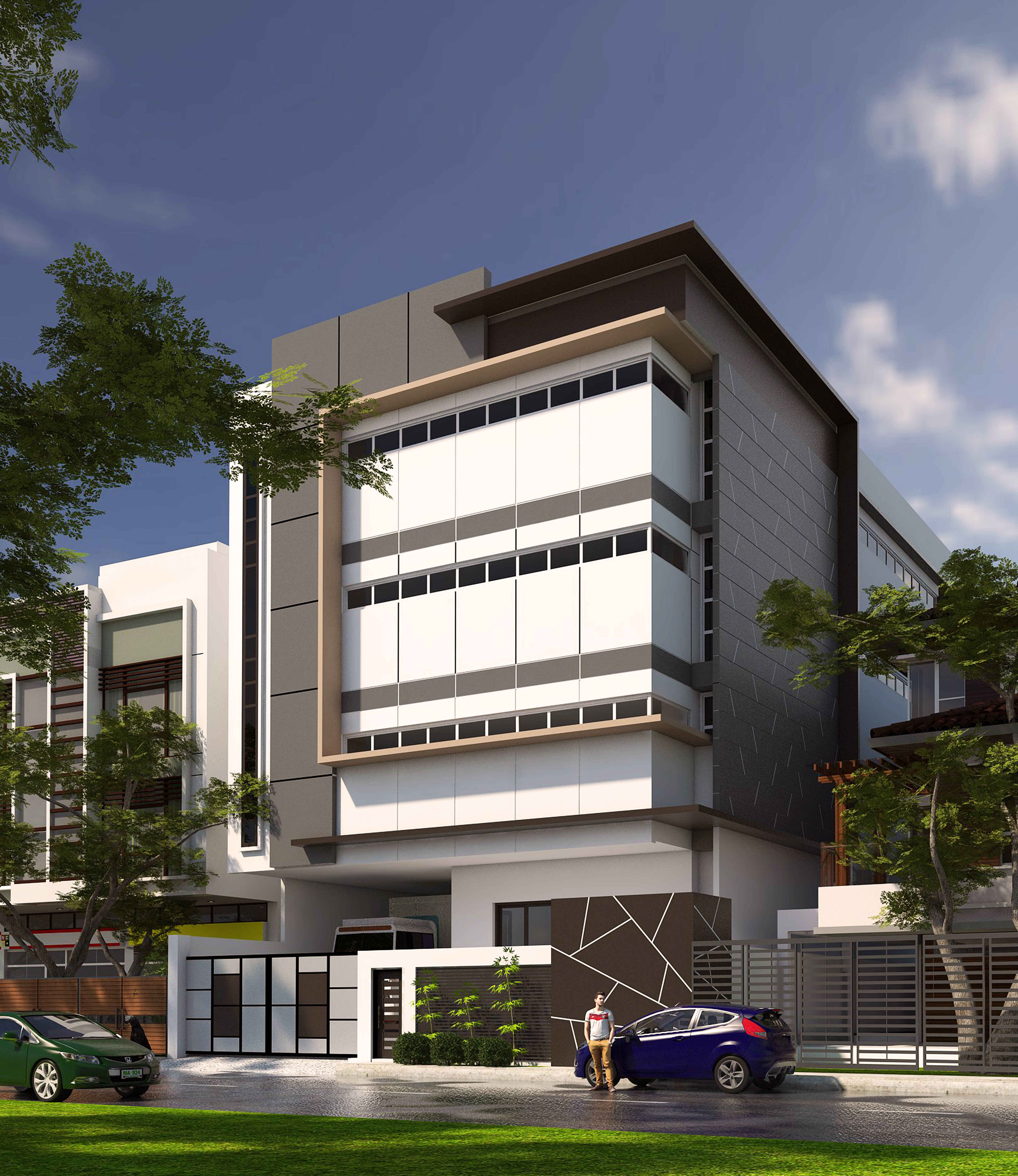 BRIXTON COMMERCIAL Low-poly 3D model_2