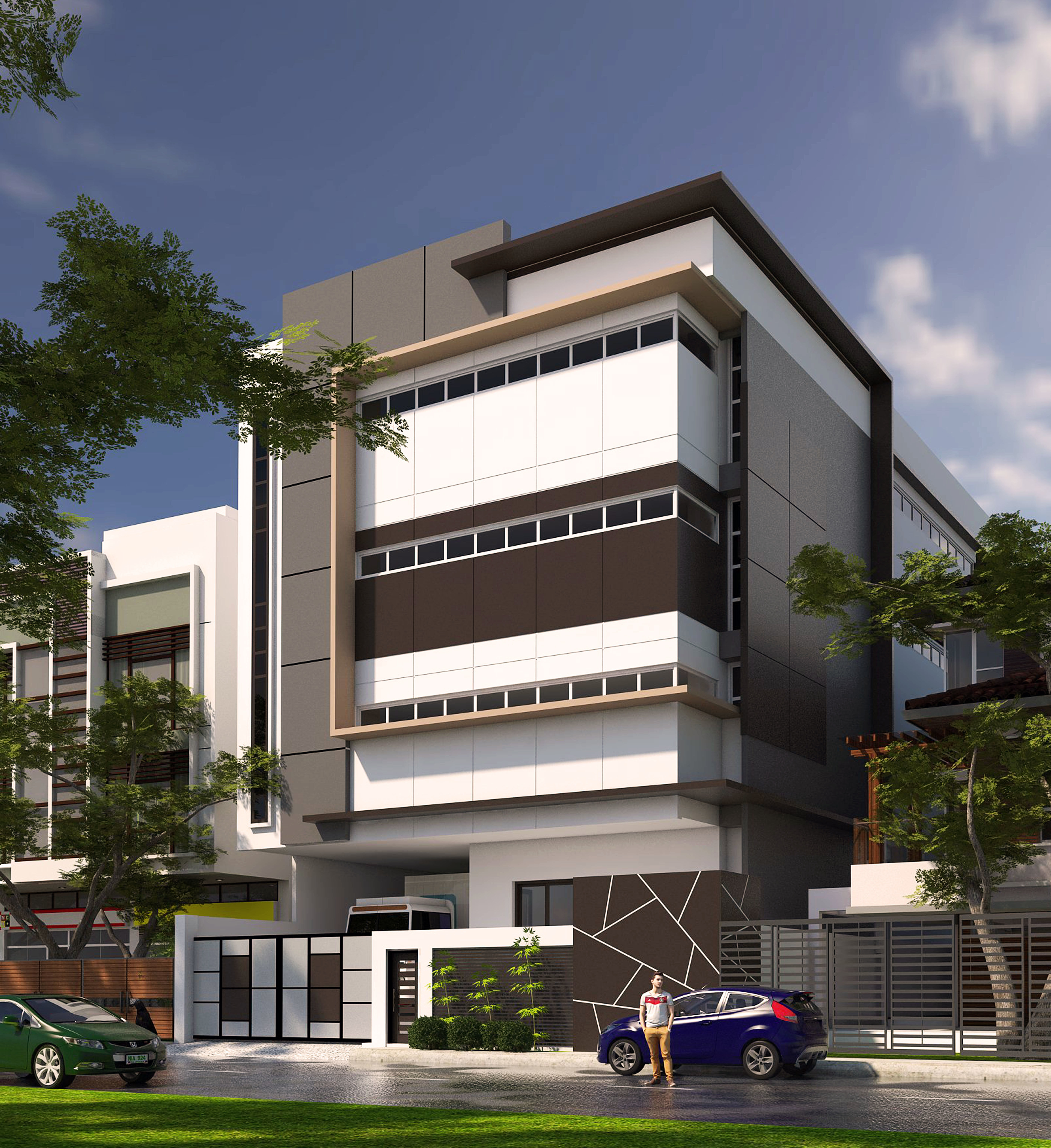 BRIXTON COMMERCIAL Low-poly 3D model_4