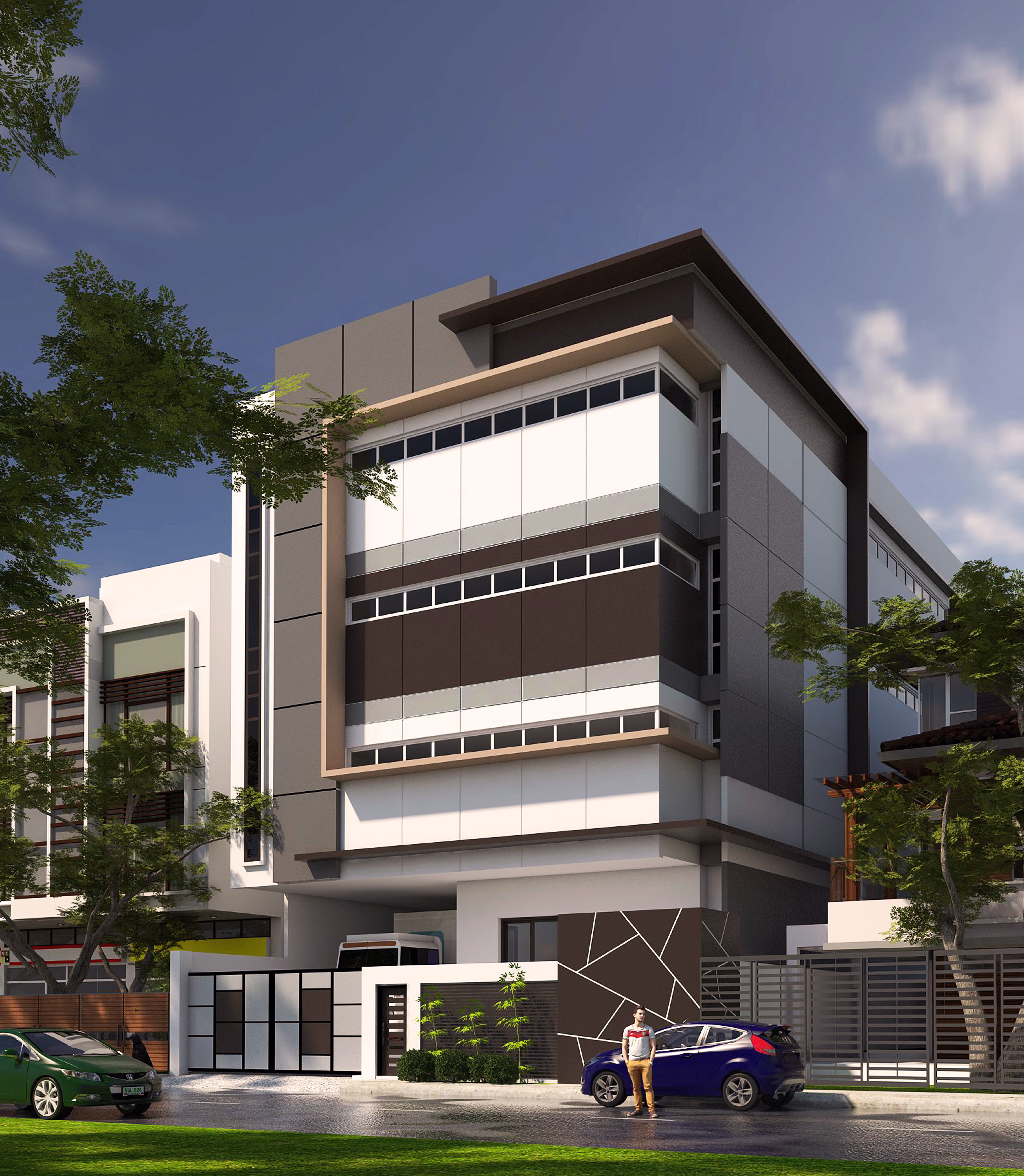 BRIXTON COMMERCIAL Low-poly 3D model_3