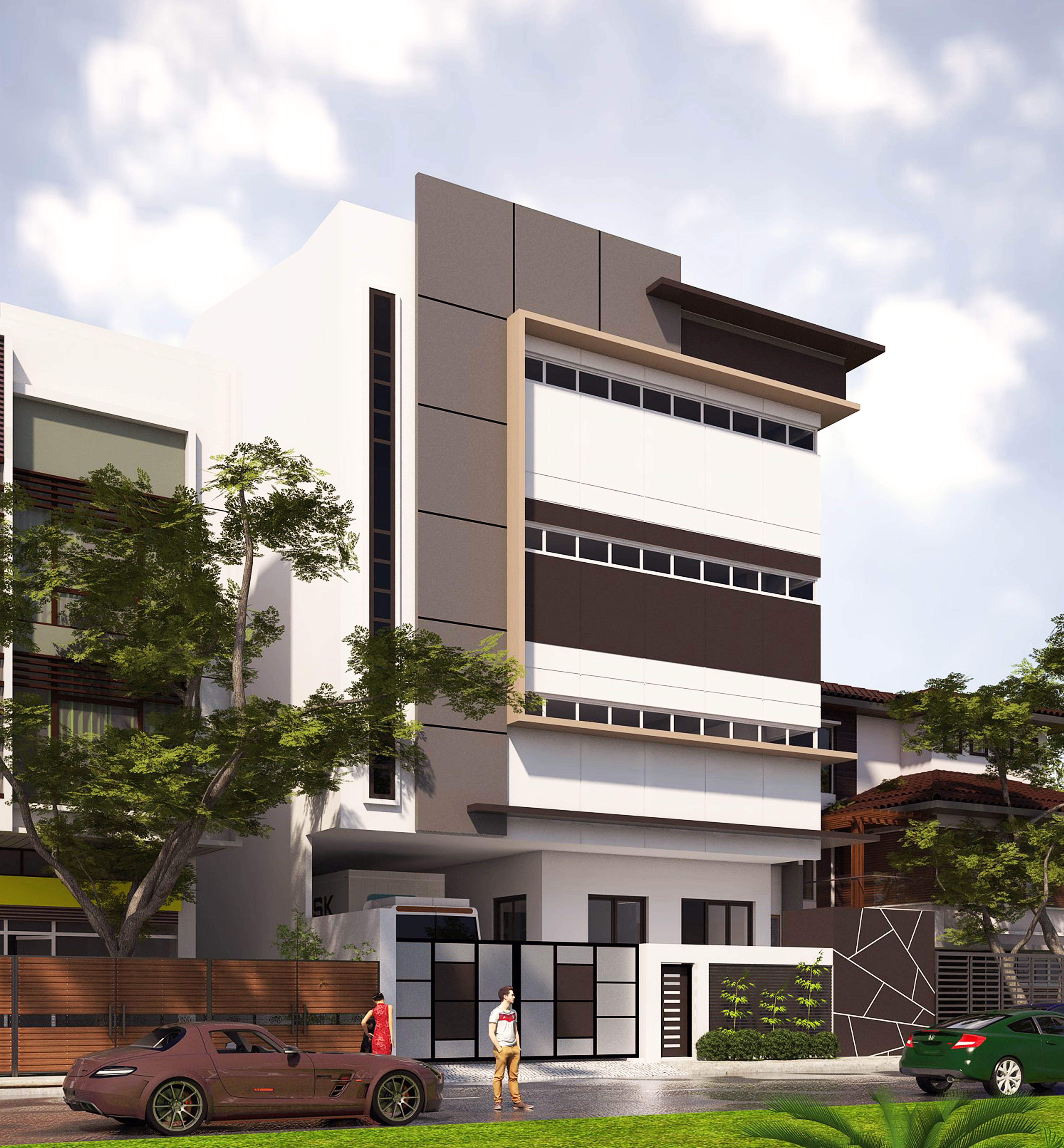 BRIXTON COMMERCIAL Low-poly 3D model_1