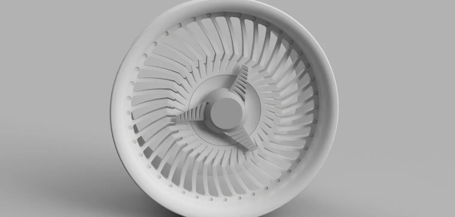 RC Wheels Work Carving Head 40 52mm Diameter HEX 12MM 3D print model_0