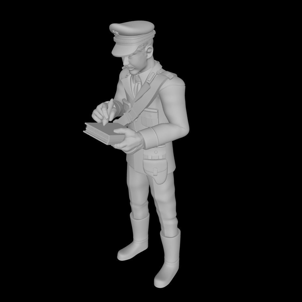POLICEMAN SET - ARMY SET- MILITARY SET - POLICE PACK 3D print model_3