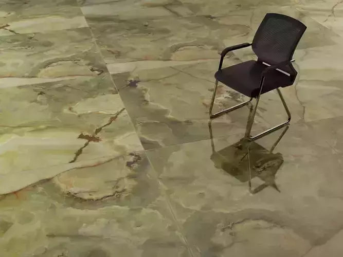 T3D Marble Onyx Green 1 Gloss Tile 1500 x 1500 mm Texture Map