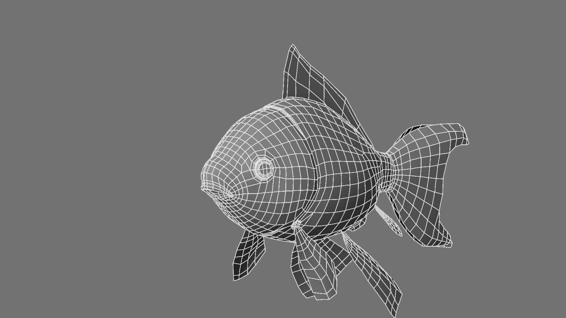 Gold fish 3D model_34
