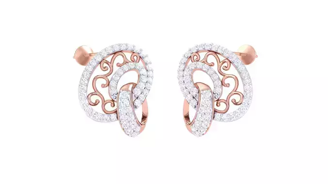 Women Earrings 3dm STL OBJ FBX Renders Details