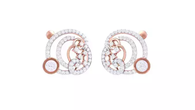 Women Earrings 3dm STL OBJ FBX Renders Details