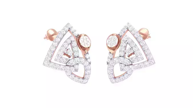 Women Earrings 3dm STL OBJ FBX Renders Details