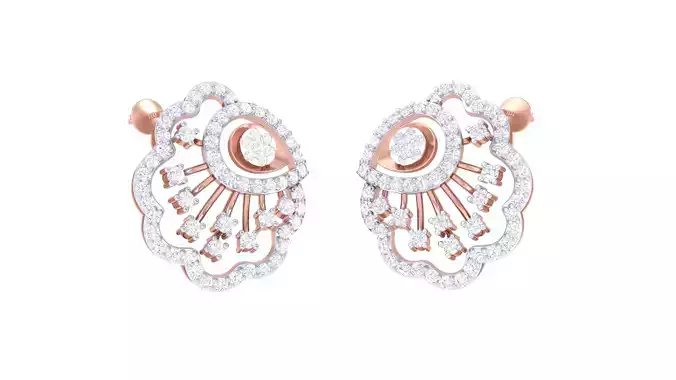 Women Earrings 3dm STL OBJ FBX Renders Details