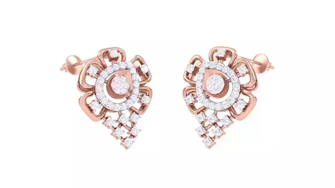 Women Earrings 3dm STL OBJ FBX Renders Details