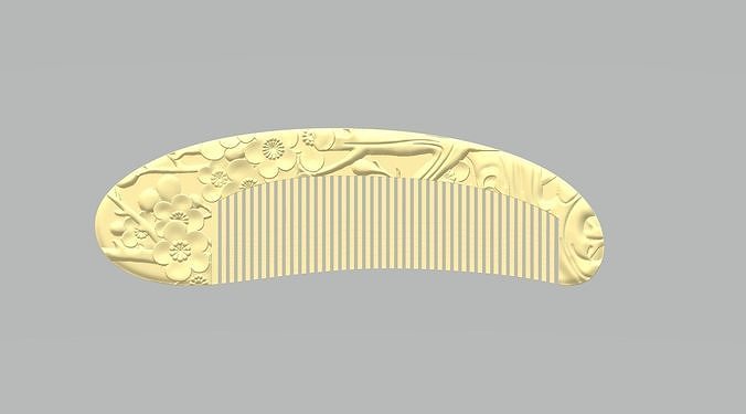 Apricot Blossom Comb 3D print model