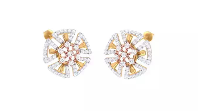 Women Earrings 3dm STL OBJ FBX Renders Details