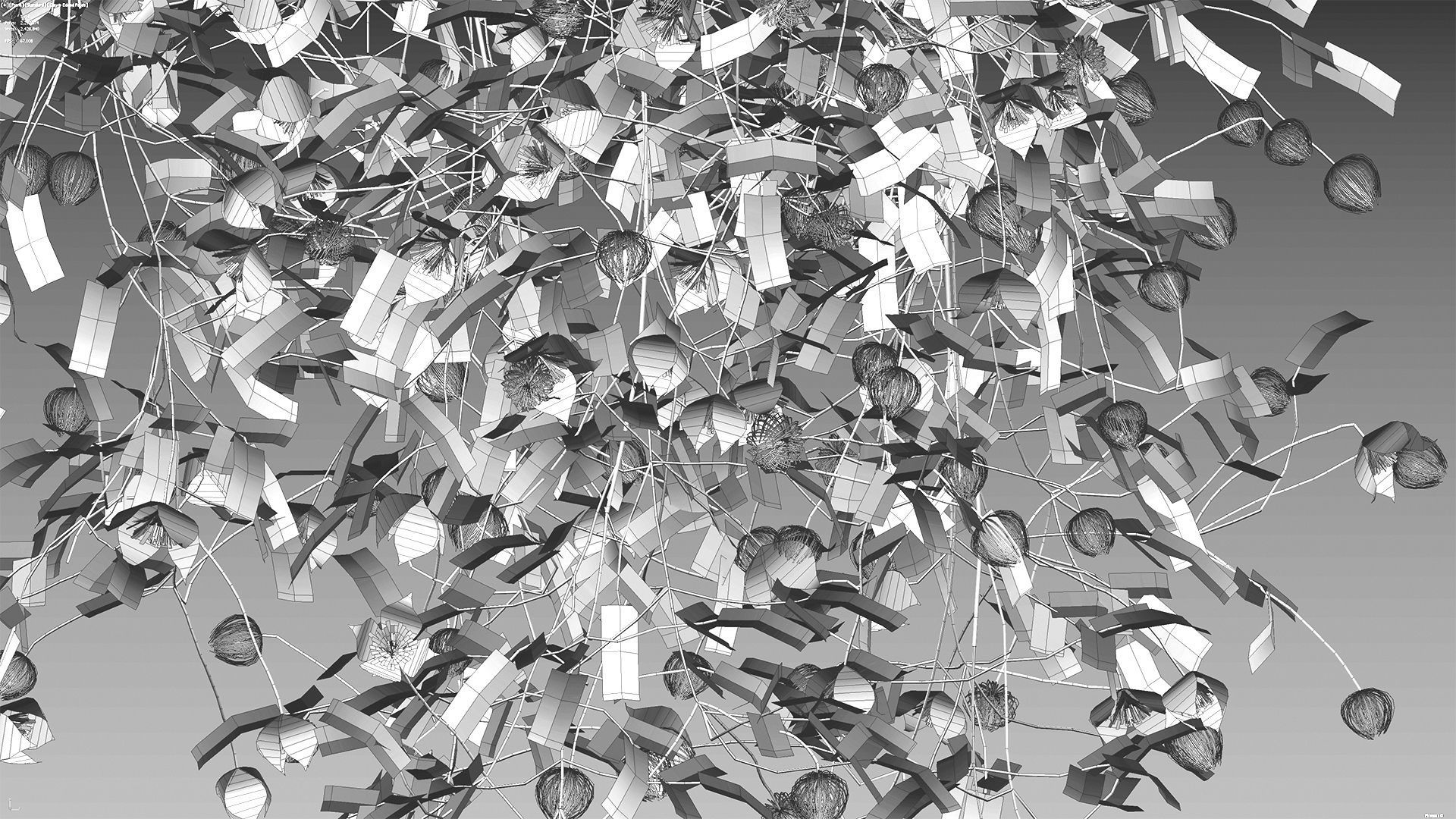Clematis Bill MacKenzie - Clematis tangutica 01 3D model_8