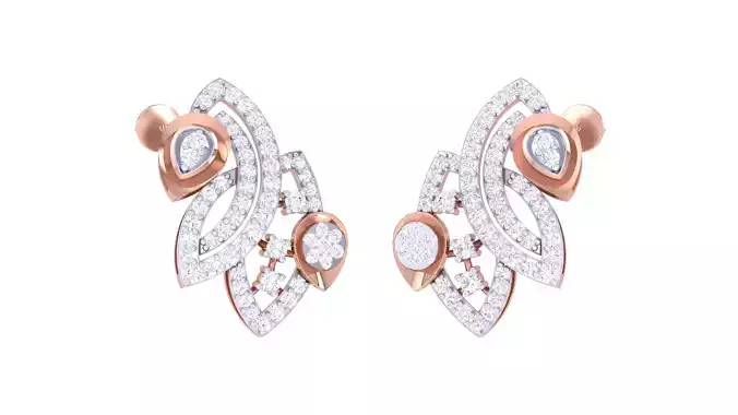 Women Earrings 3dm STL OBJ FBX Renders Details