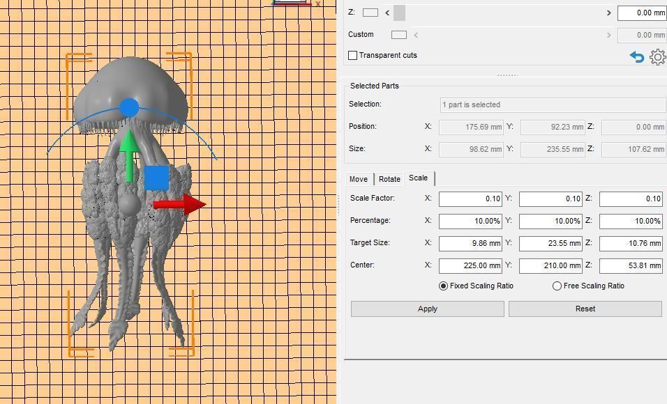 Jellyfish Rhizostoma 3D print model_5