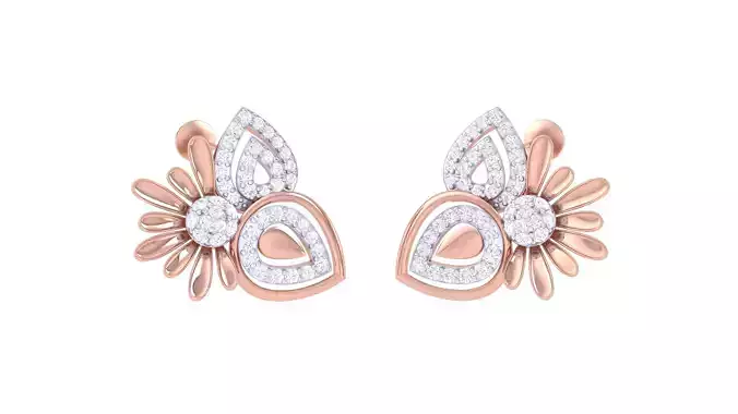 Women Earrings 3dm STL OBJ FBX Renders Details