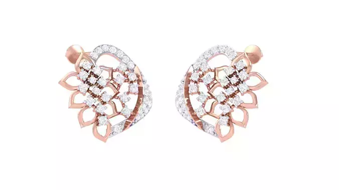 Women Earrings 3dm STL OBJ FBX Renders Details