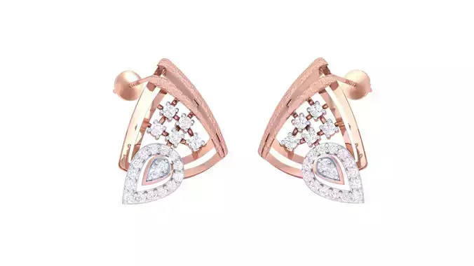 Women Earrings 3dm STL OBJ FBX Renders Details