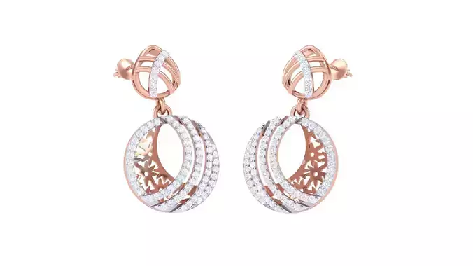 Women Earrings 3dm STL OBJ FBX Renders Details