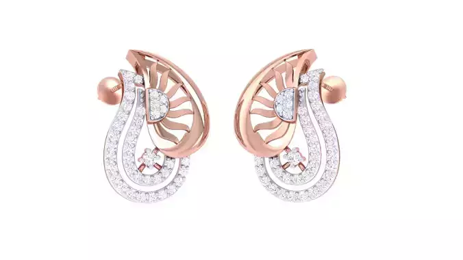 Women Earrings 3dm STL OBJ FBX Renders Details