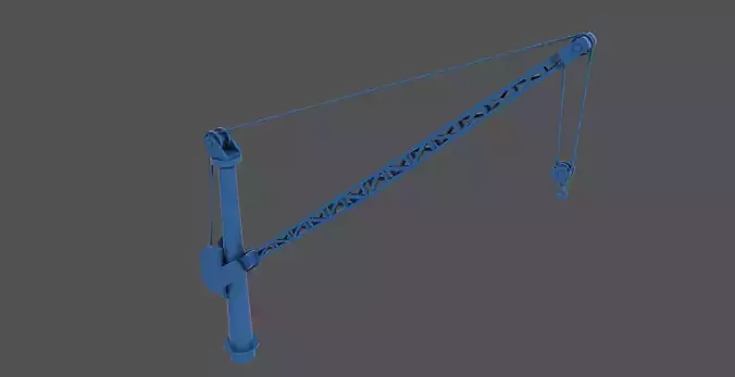 WW2 Littorio Class stern crane - Personal license 1-200 scale 3D print model WW2 Littorio Class stern crane - Personal license 1-200 scale 3D print model