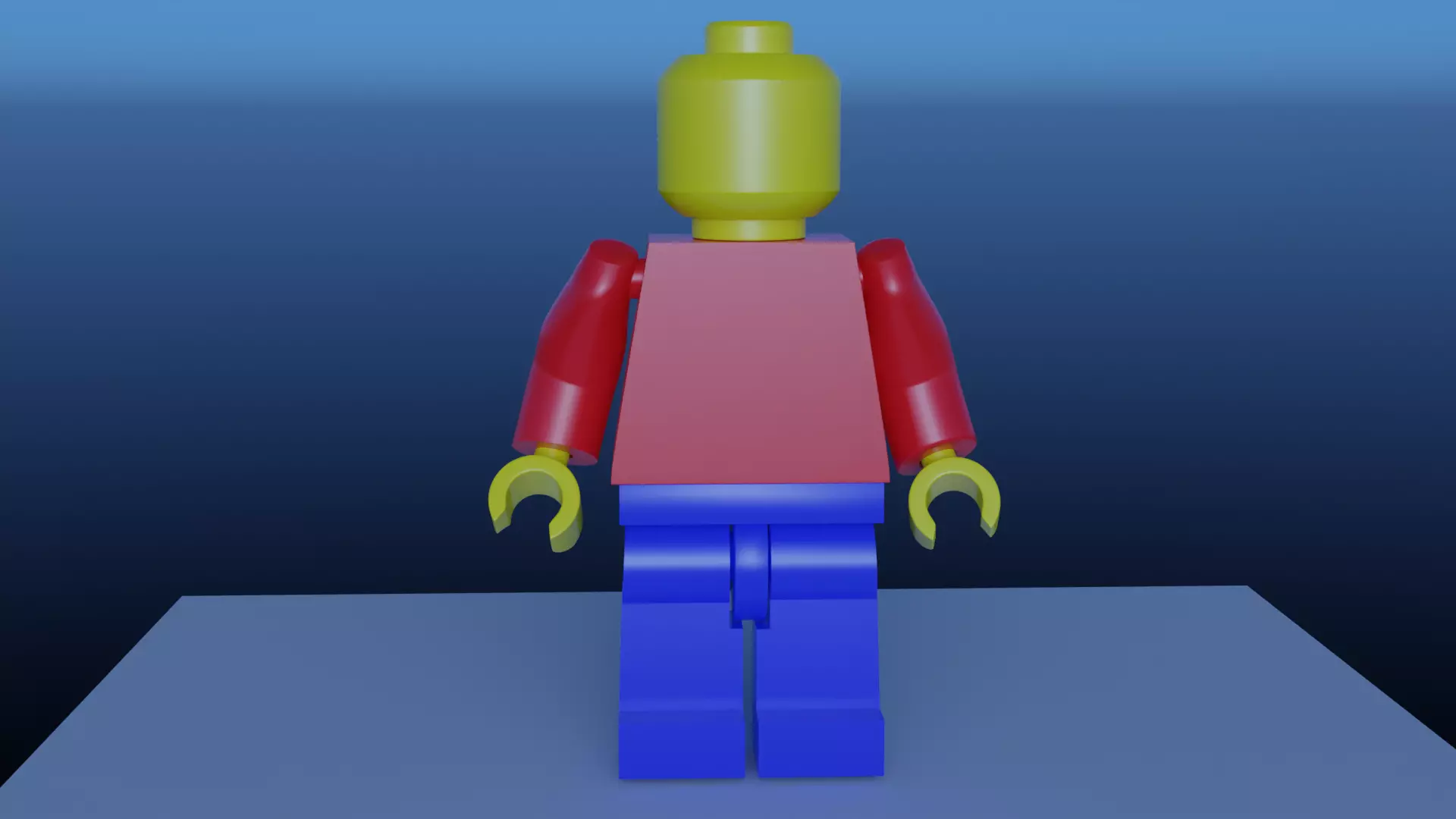 Lego man action figure Free 3D model