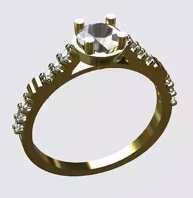Engagement Ring 3D Model