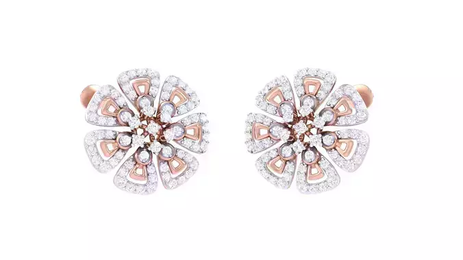 Women Earrings 3dm STL OBJ FBX Renders Details