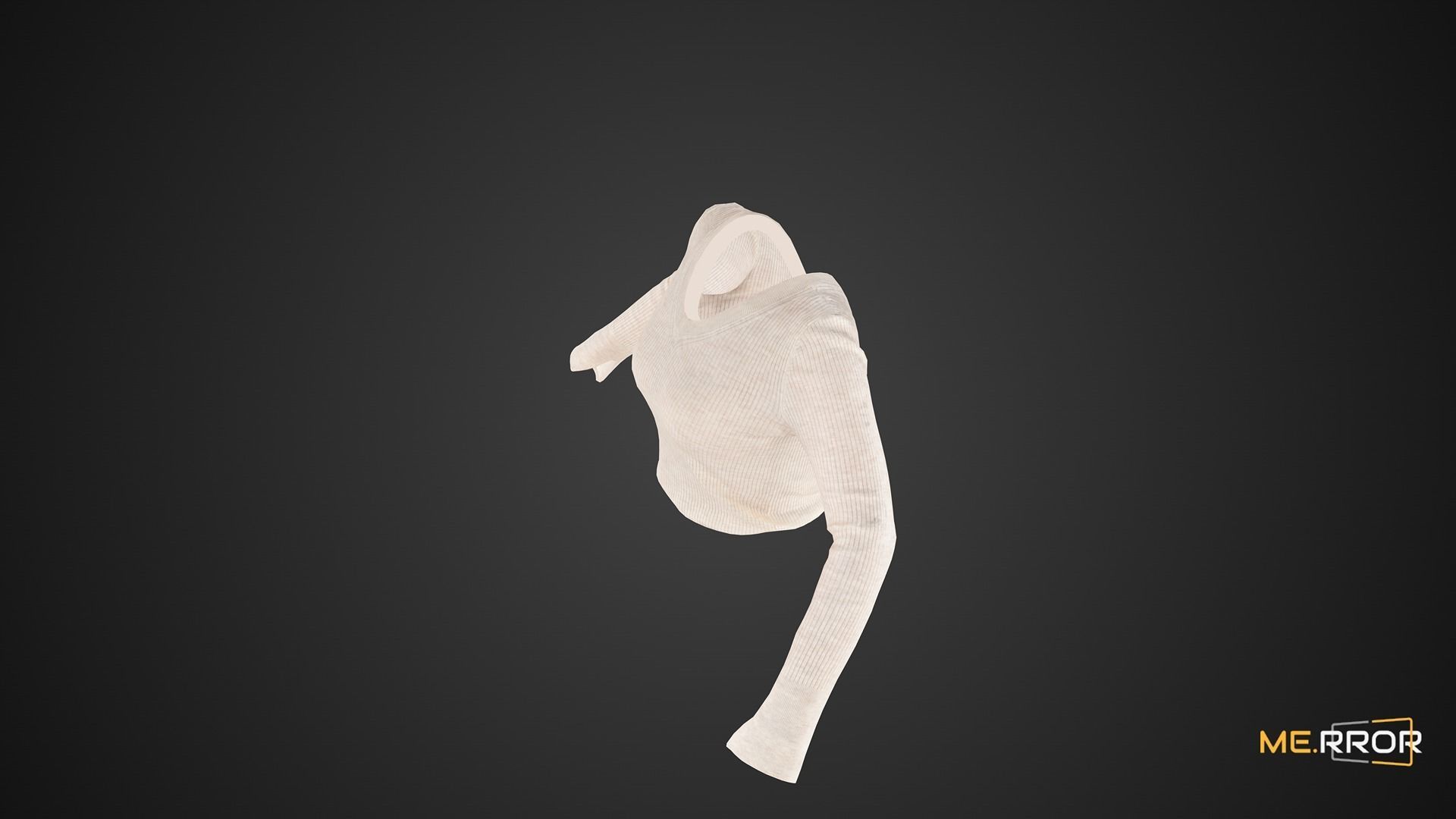 Game Ready Ivory Sweater Low-poly 3D model_6