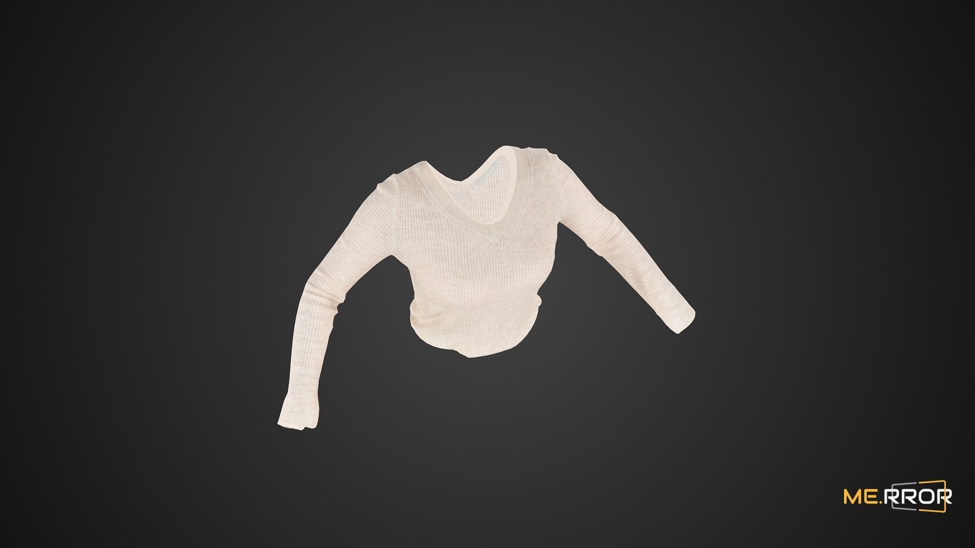 Game Ready Ivory Sweater Low-poly 3D model_5