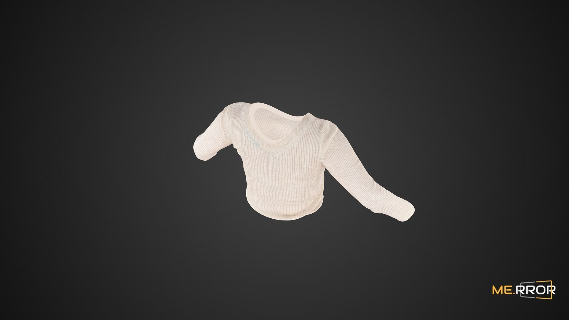 Game Ready Ivory Sweater Low-poly 3D model_2