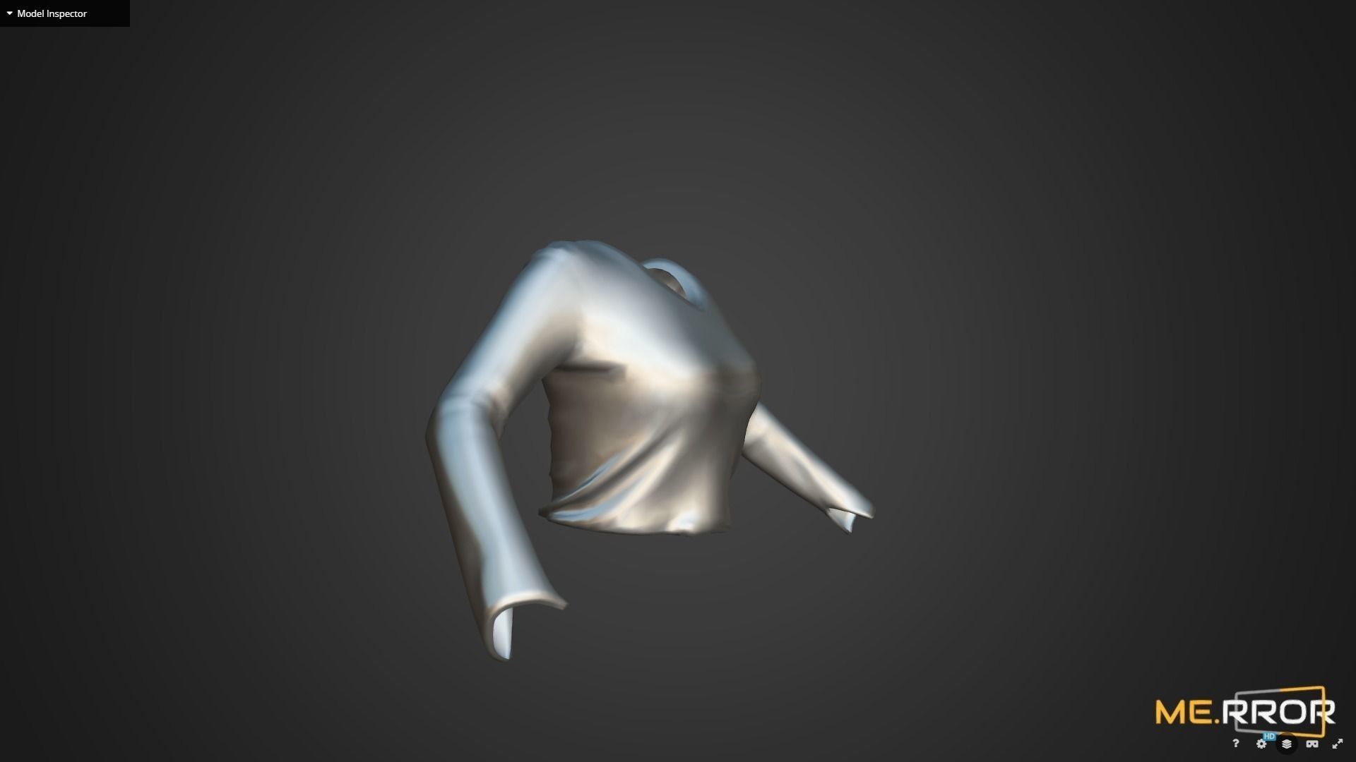 Game Ready Ivory Sweater Low-poly 3D model_13