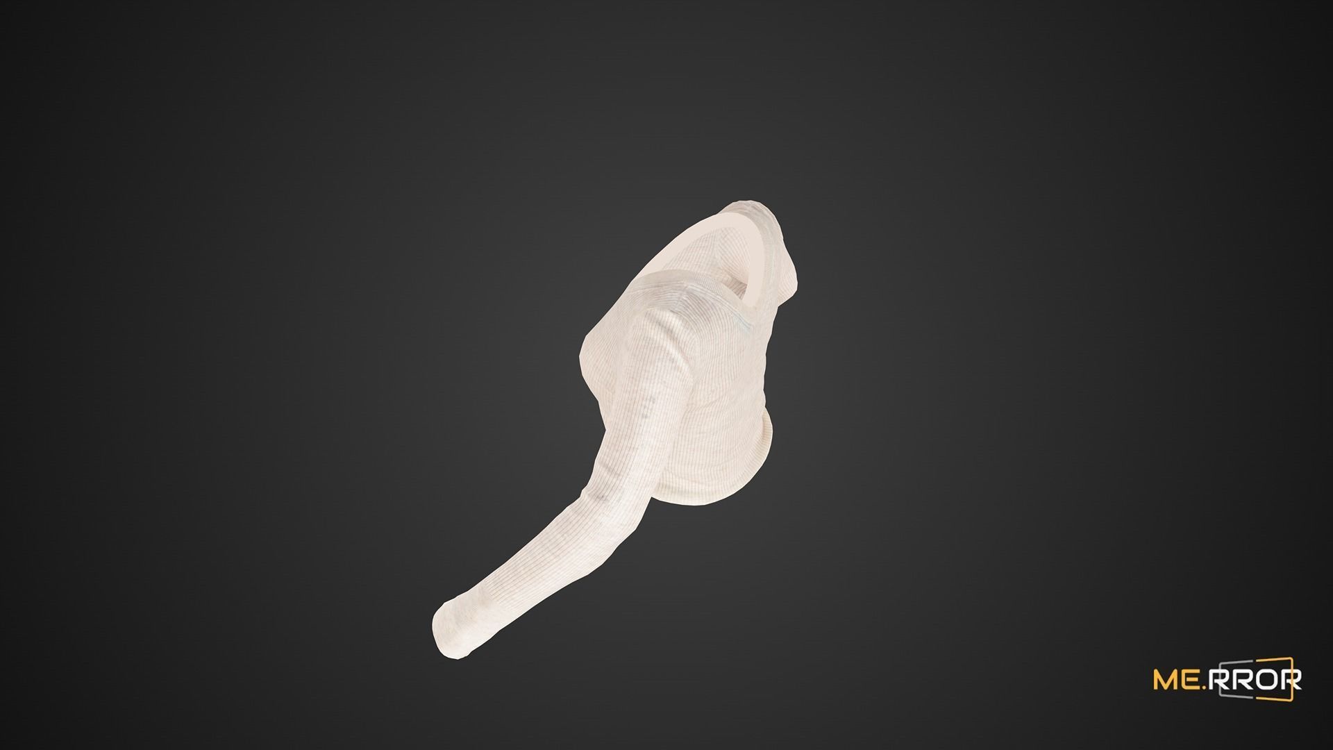 Game Ready Ivory Sweater Low-poly 3D model_8