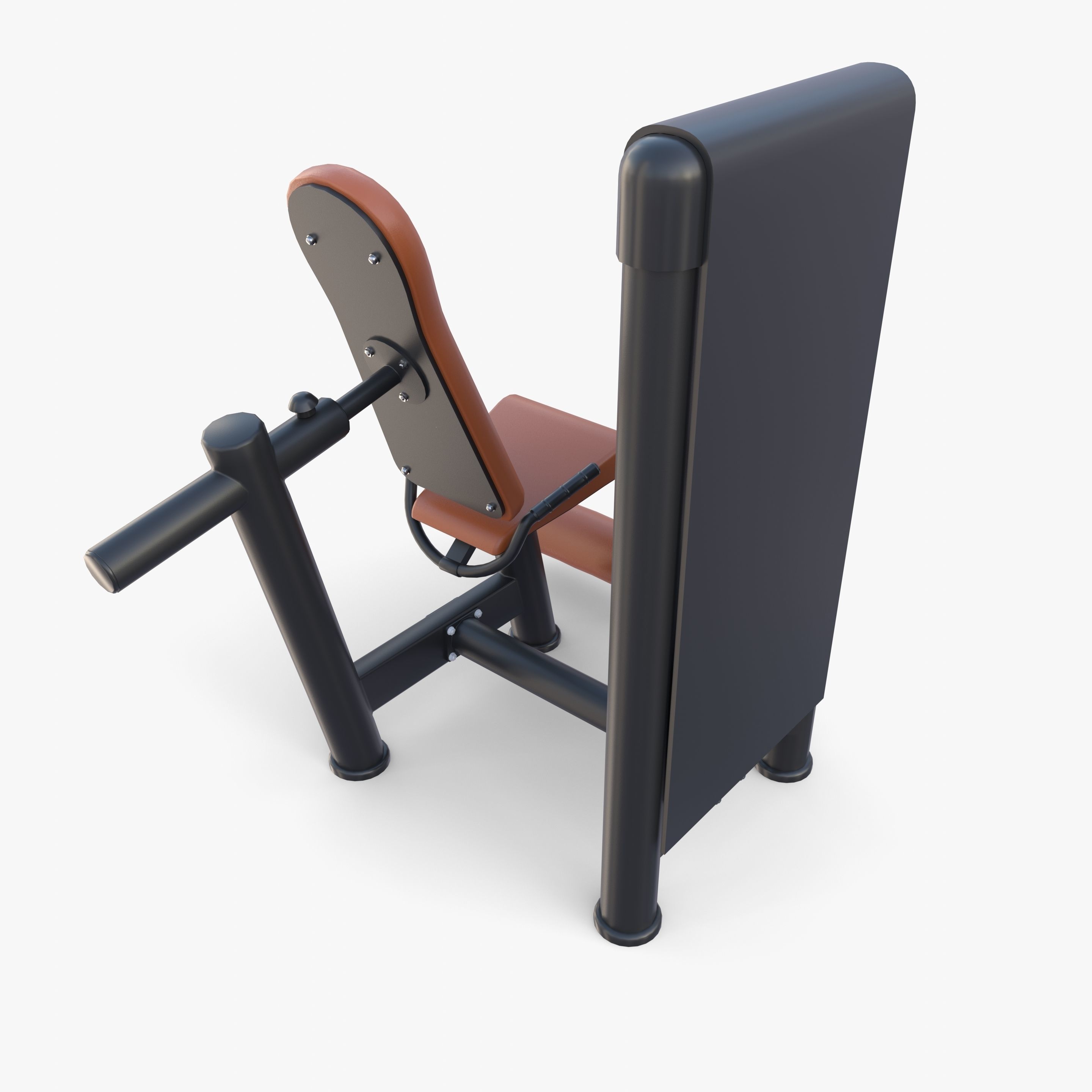 Leg extension machine 3D model_7