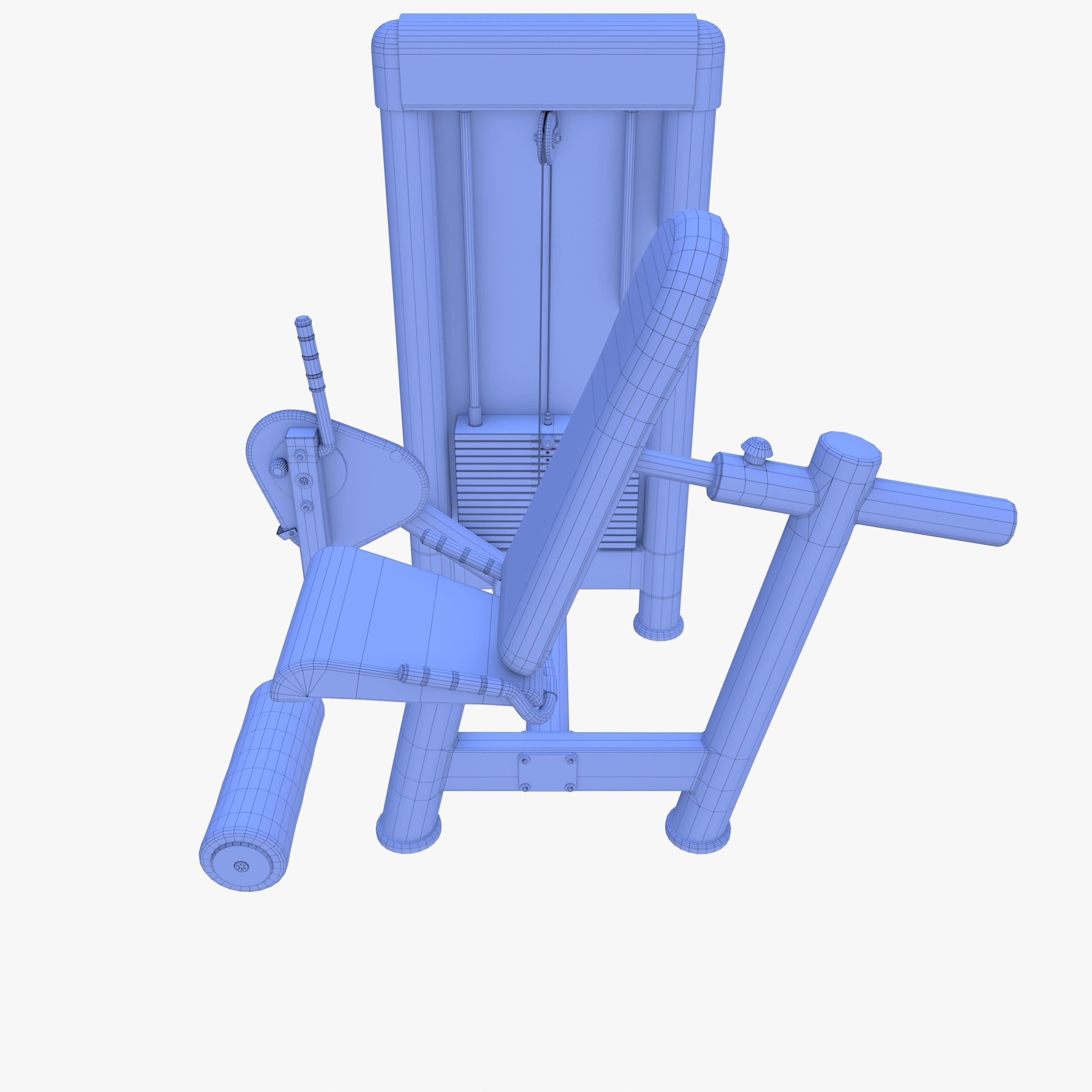 Leg extension machine 3D model_14
