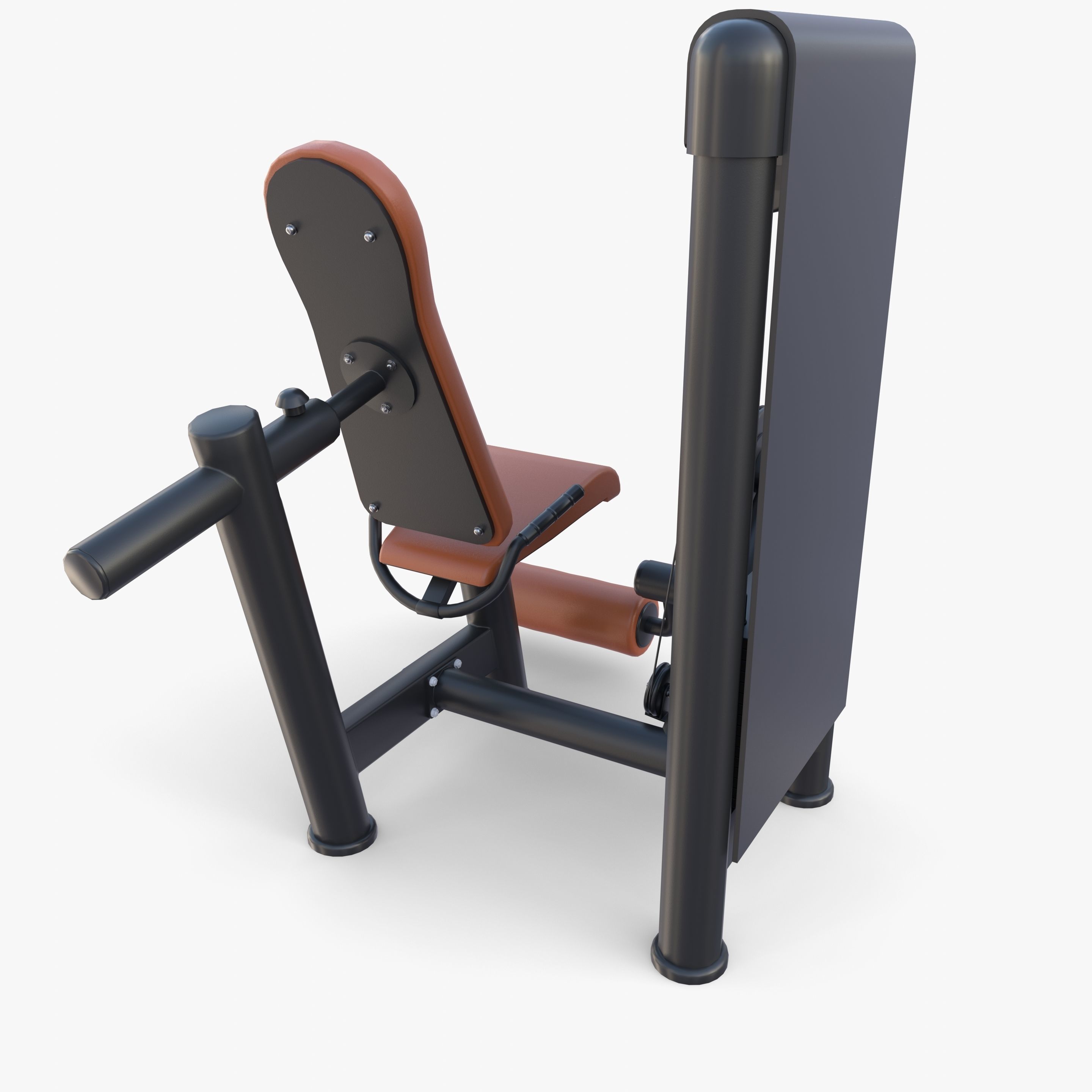 Leg extension machine 3D model_4
