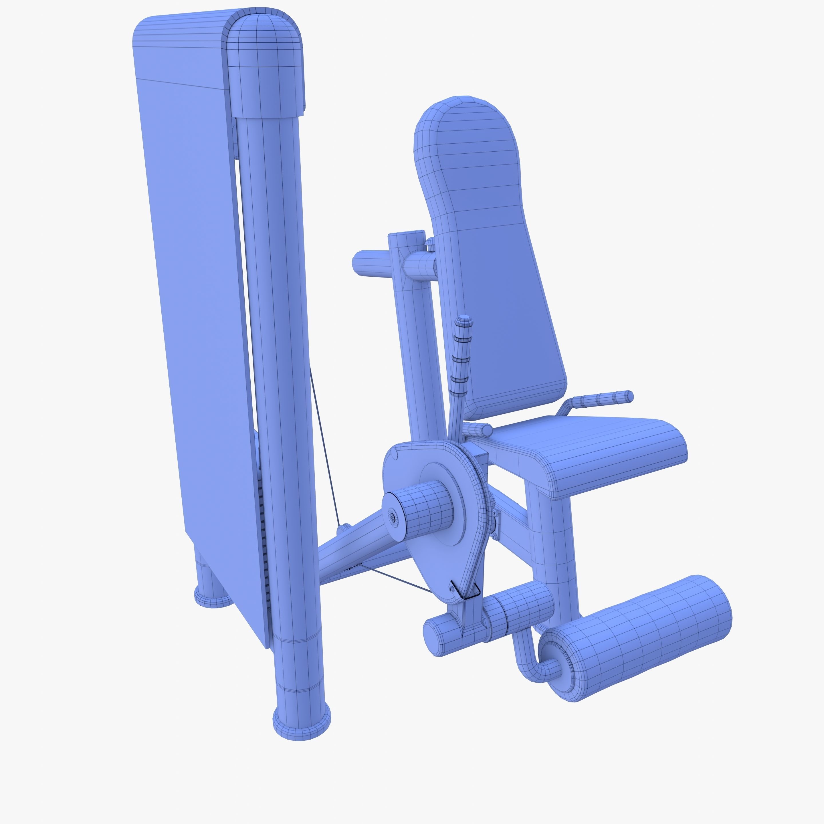 Leg extension machine 3D model_13