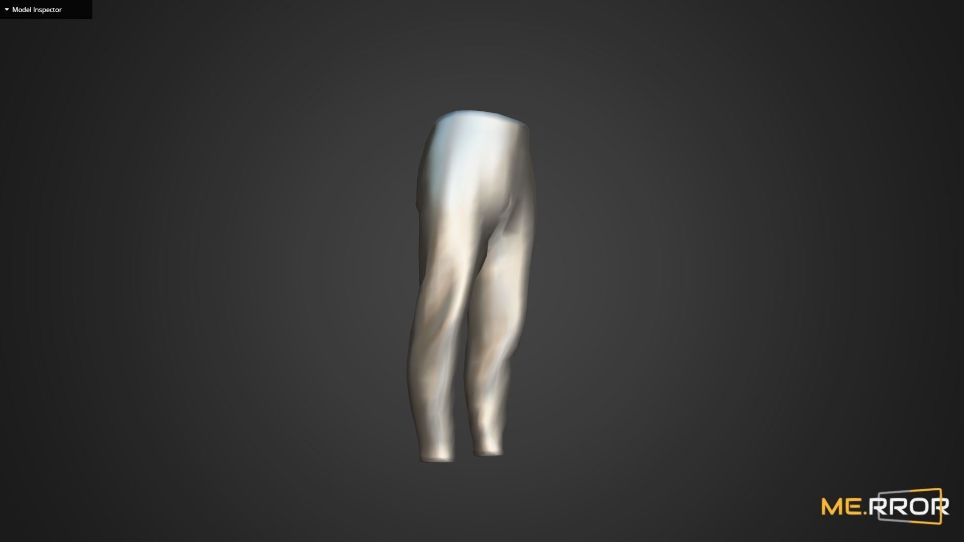 Game Ready Gray Sweat Pants Low-poly 3D model_10