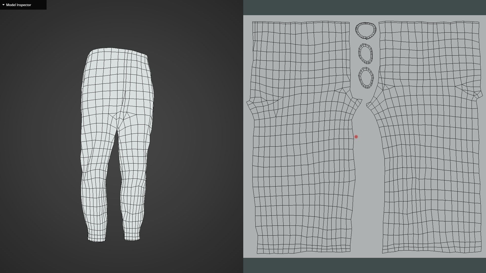 Game Ready Gray Sweat Pants Low-poly 3D model_15