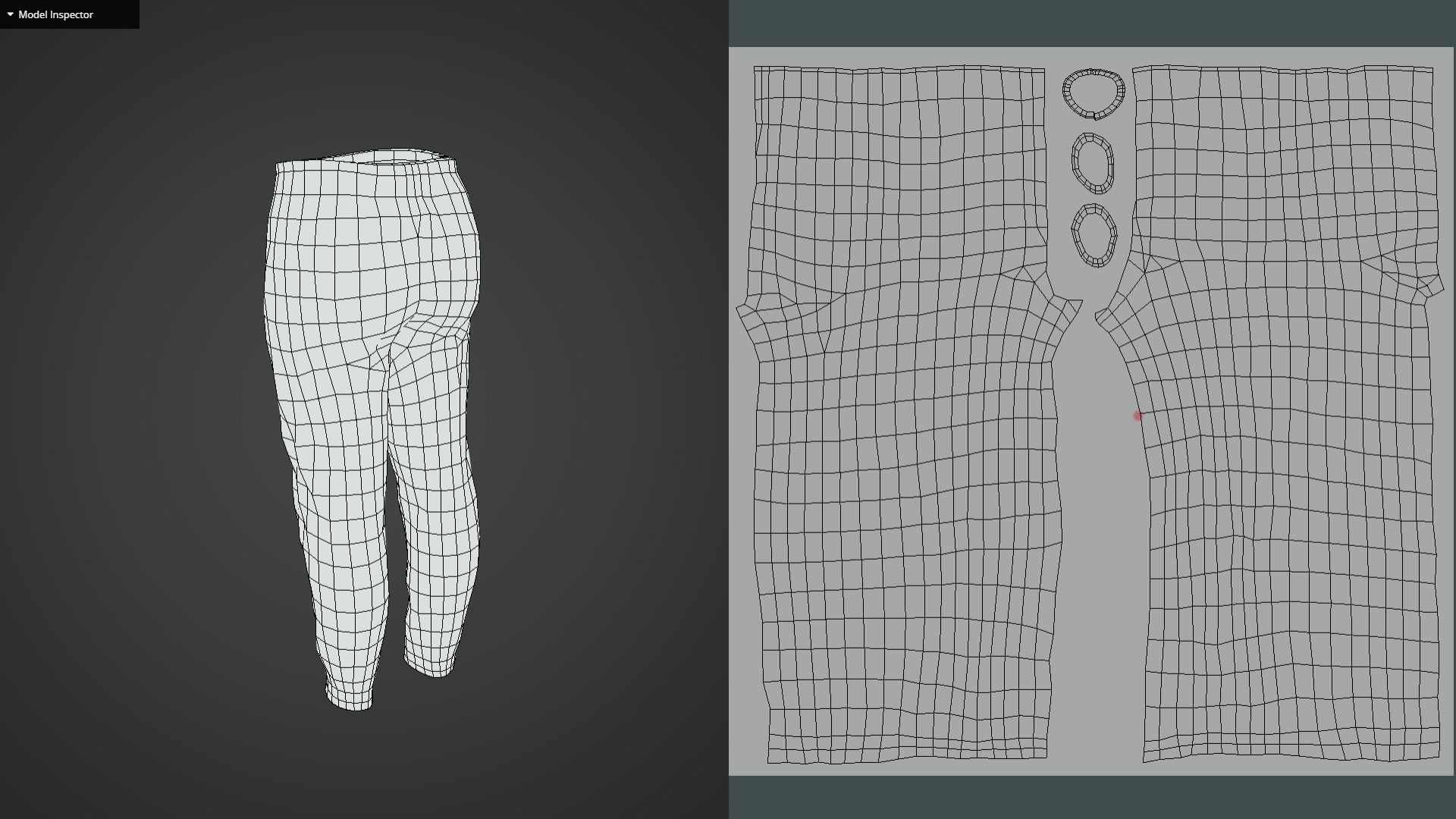 Game Ready Gray Sweat Pants Low-poly 3D model_16