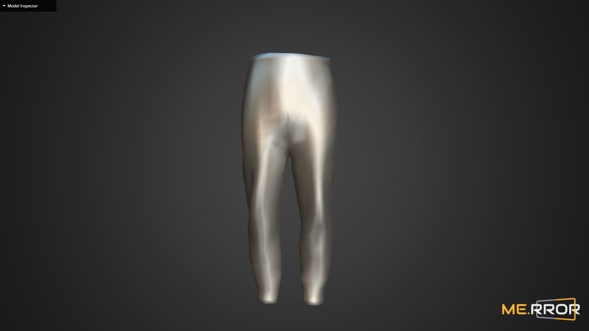Game Ready Gray Sweat Pants Low-poly 3D model_12