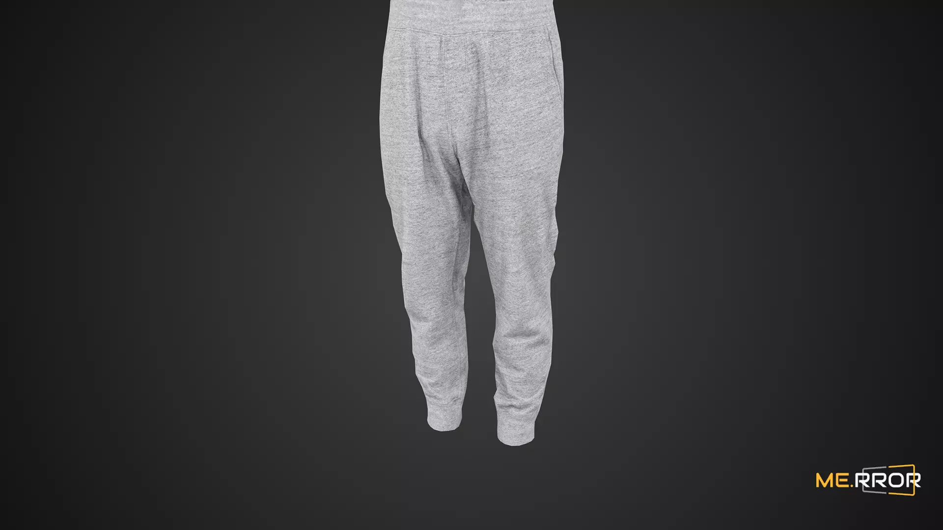 Game Ready Gray Sweat Pants Low-poly 3D model_0