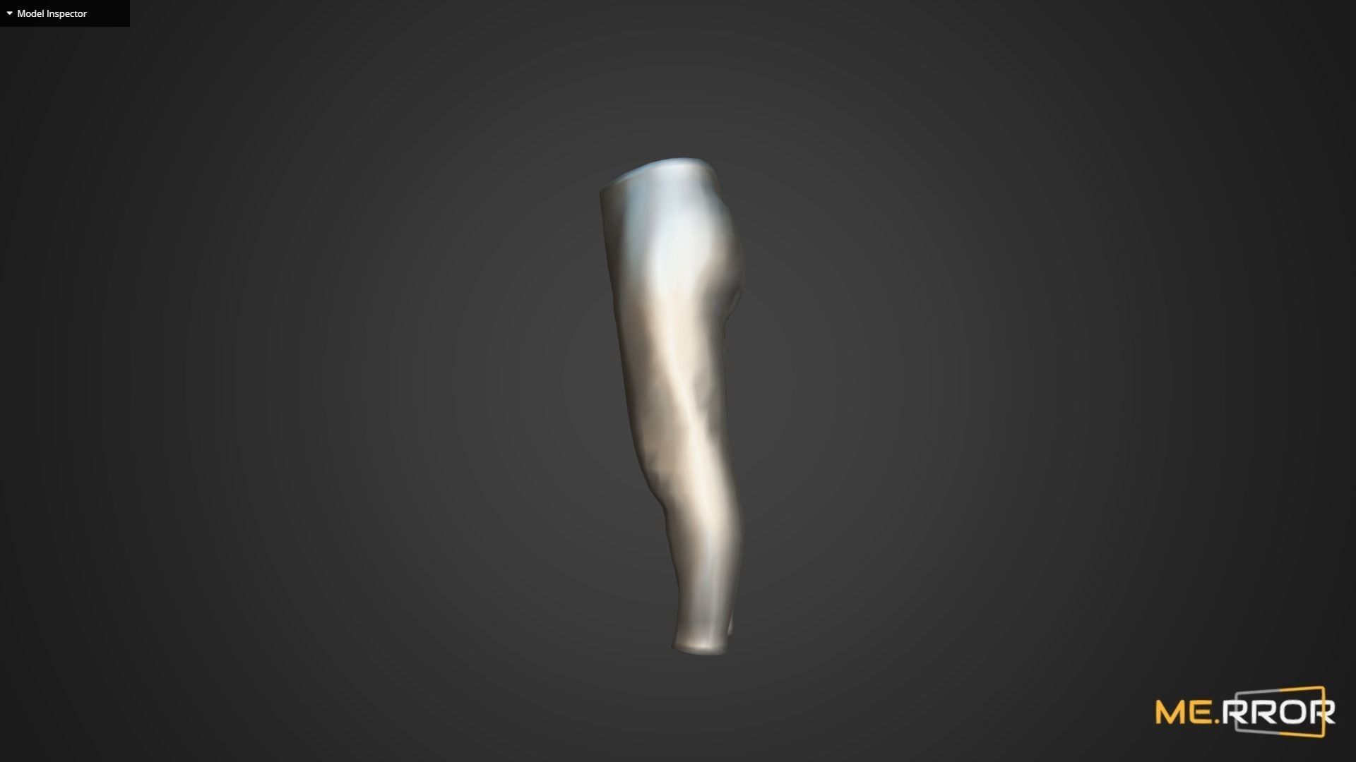 Game Ready Gray Sweat Pants Low-poly 3D model_11