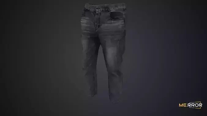 Game Ready Gray Washing Jeans
