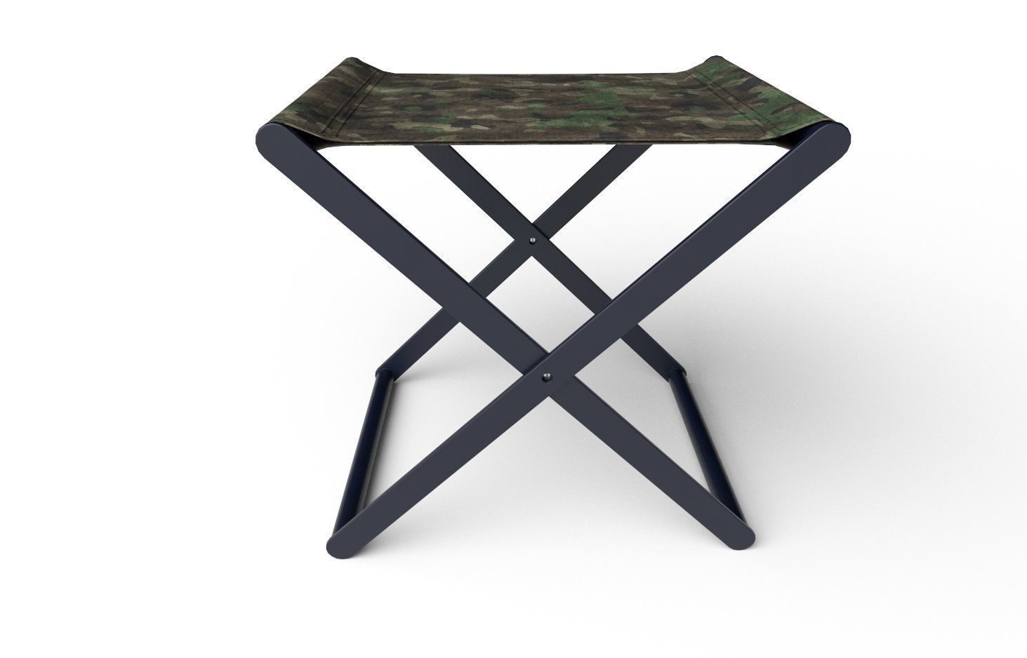 Folding  Stool M01 Low-poly 3D model_5